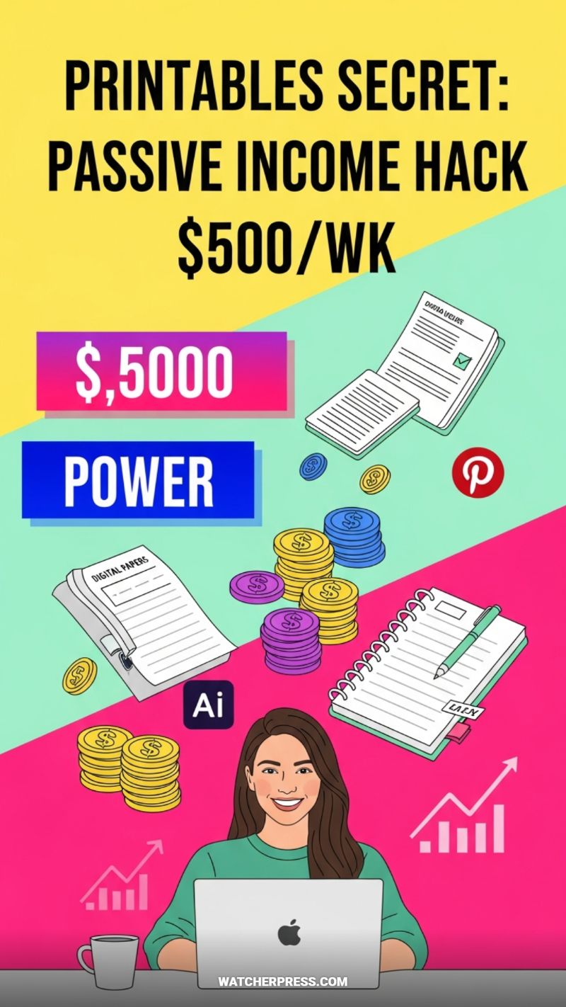 PRINTABLES SECRET: PASSIVE INCOME HACK $500/WK