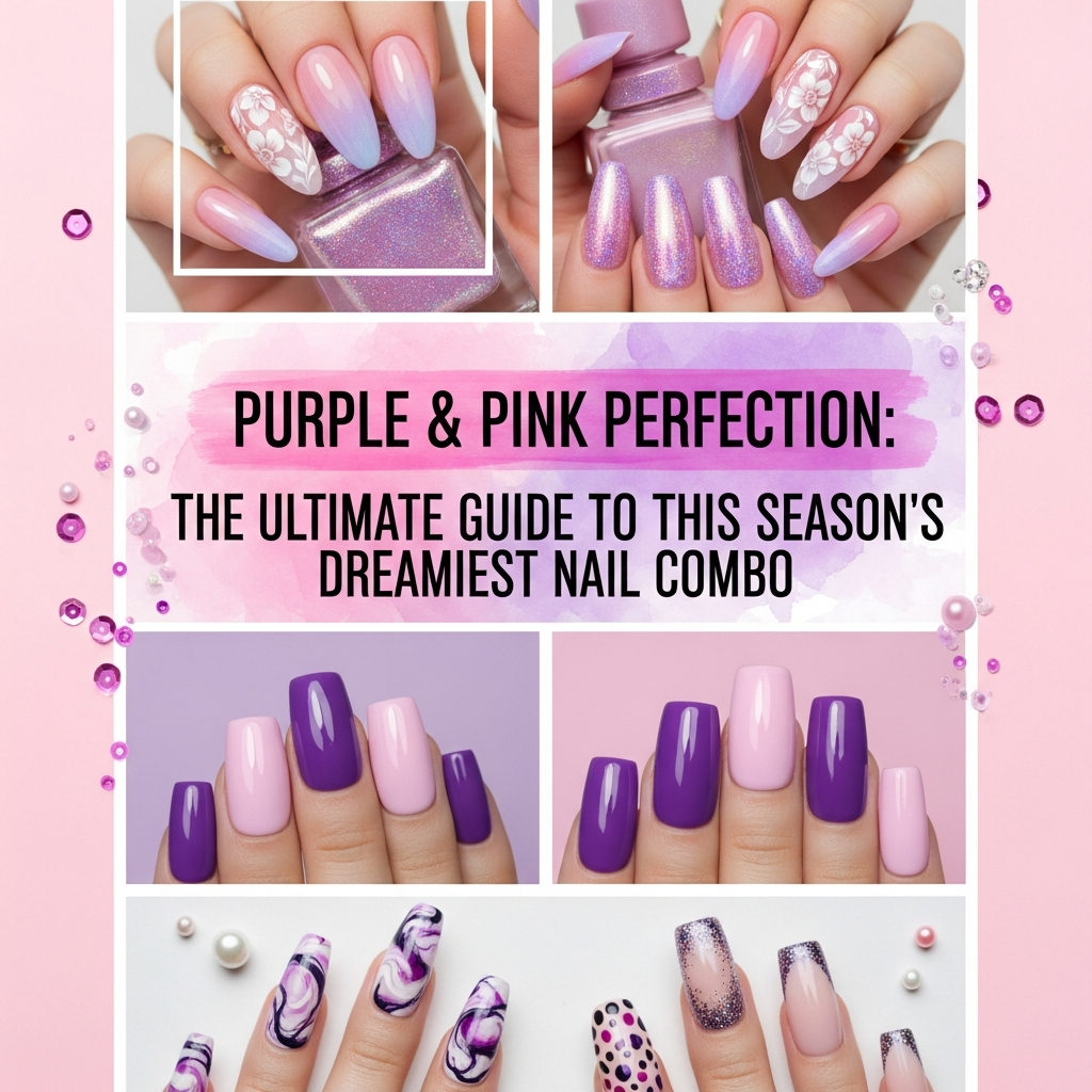 Purple & Pink Perfection: The Ultimate Guide to This Season's Dreamiest Nail Combo