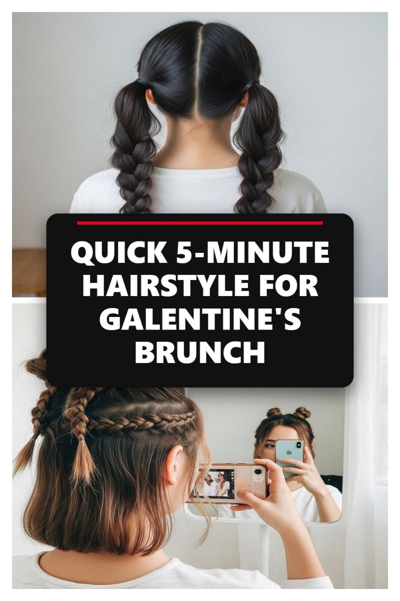 QUICK 5-MINUTE HAIRSTYLE FOR GALENTINE'S BRUNCH