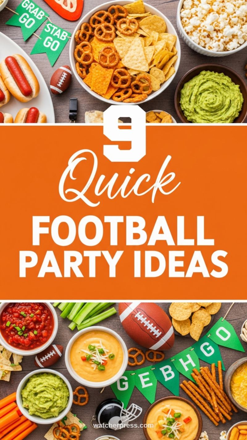 Quick Football Party Appetizer Ideas