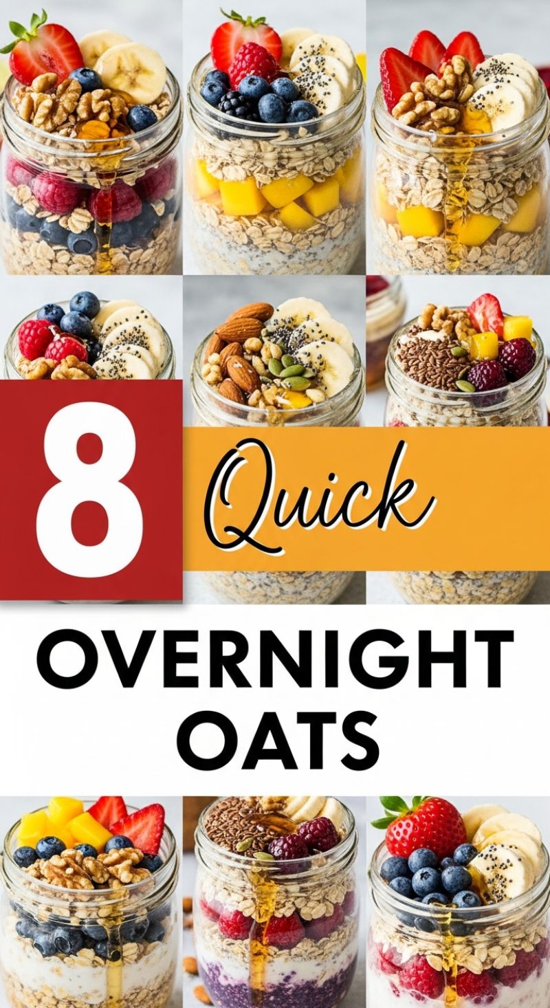 You Won't Believe How Easy These 20+ Mouth-Watering Recipes Are! Quick & Healthy Overnight Oats