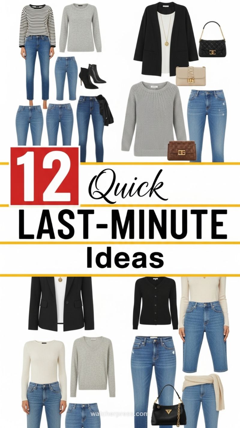 Quick Last-Minute Basics and Denim Ideas