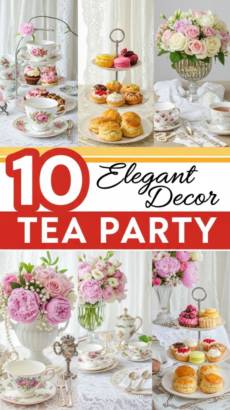 Quintessential Elegant Afternoon Tea Spread