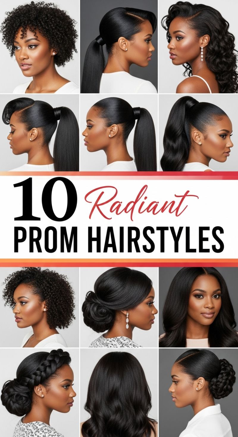 Radiant Glamour: Prom Styles for Black Hair