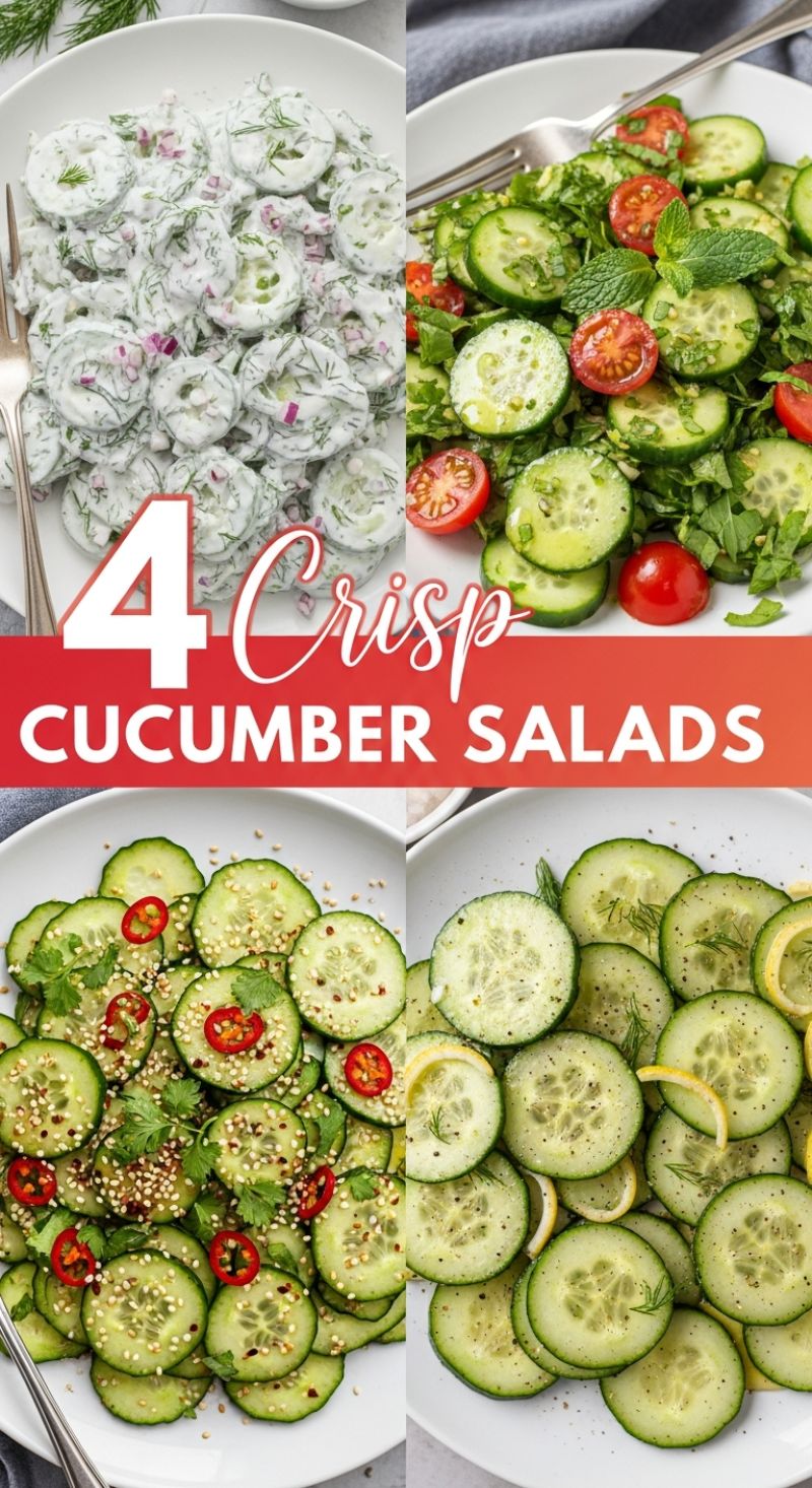 Refreshing & Crisp Cucumber Salads
