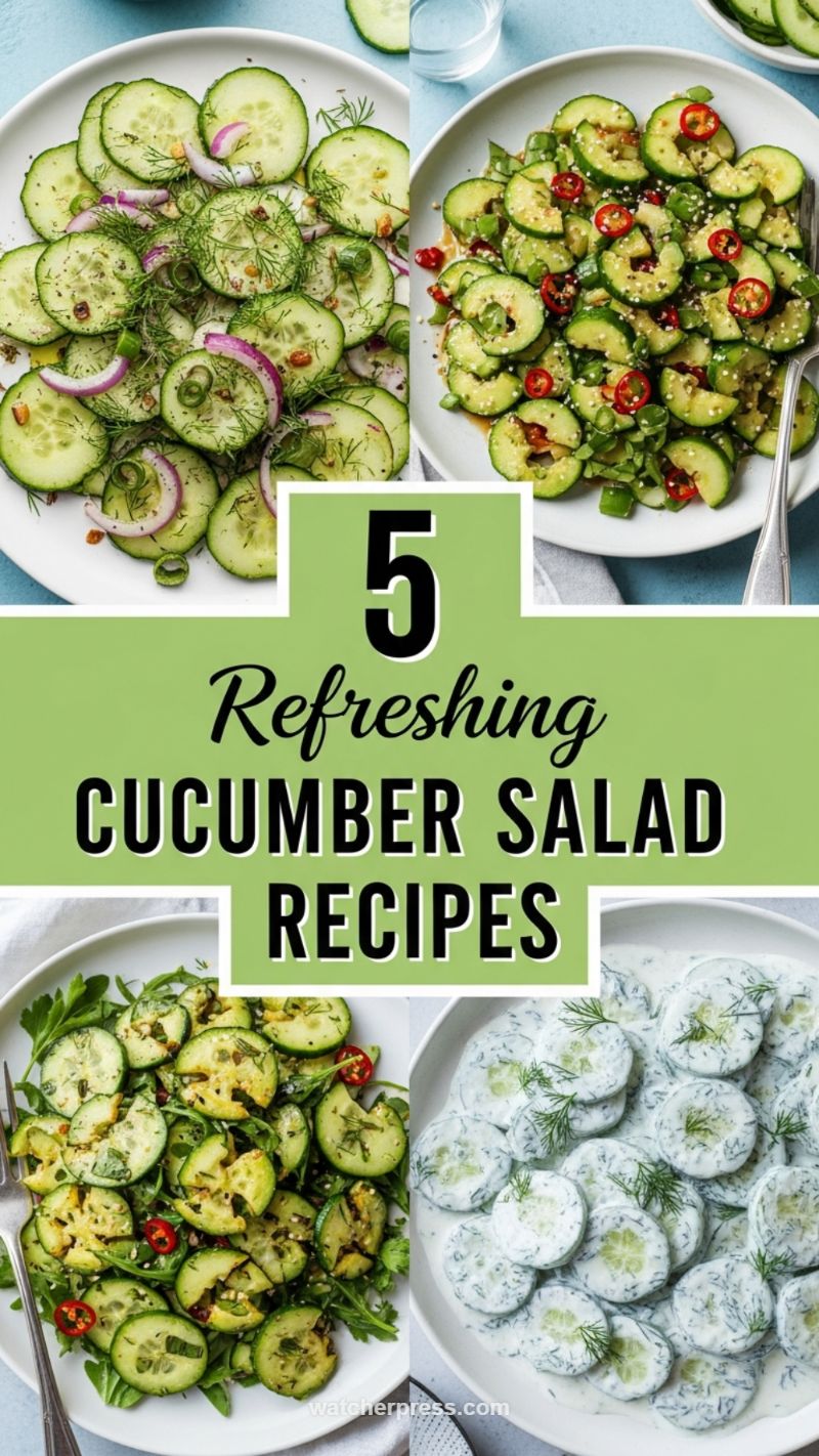 Refreshing Cucumber Salad Medley