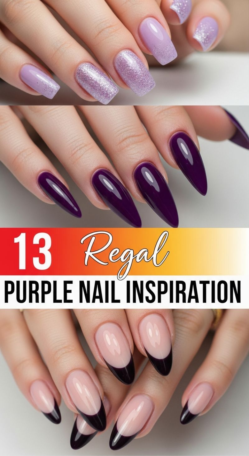 Regal Purple Nail Inspiration