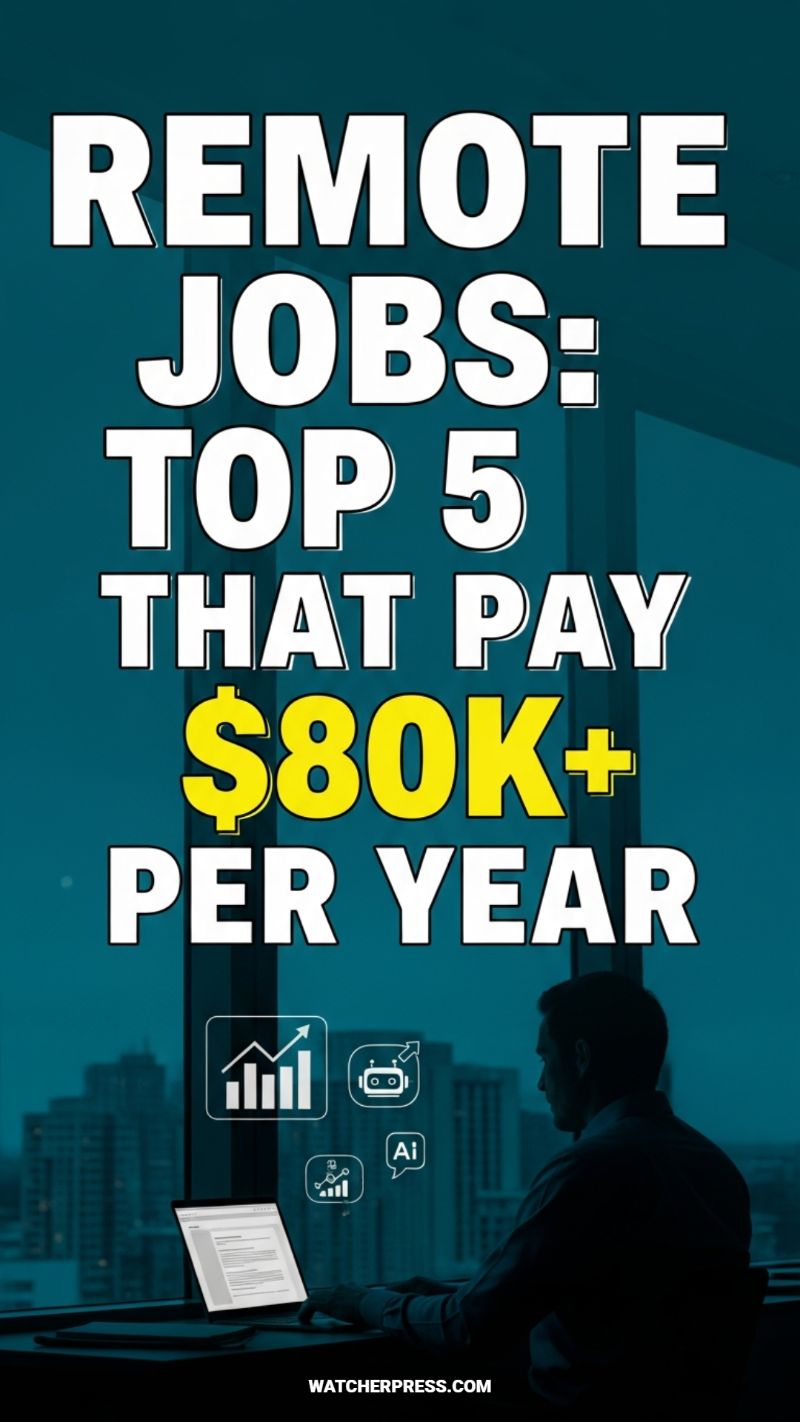 REMOTE JOBS: TOP 5 THAT PAY $80K+ PER YEAR