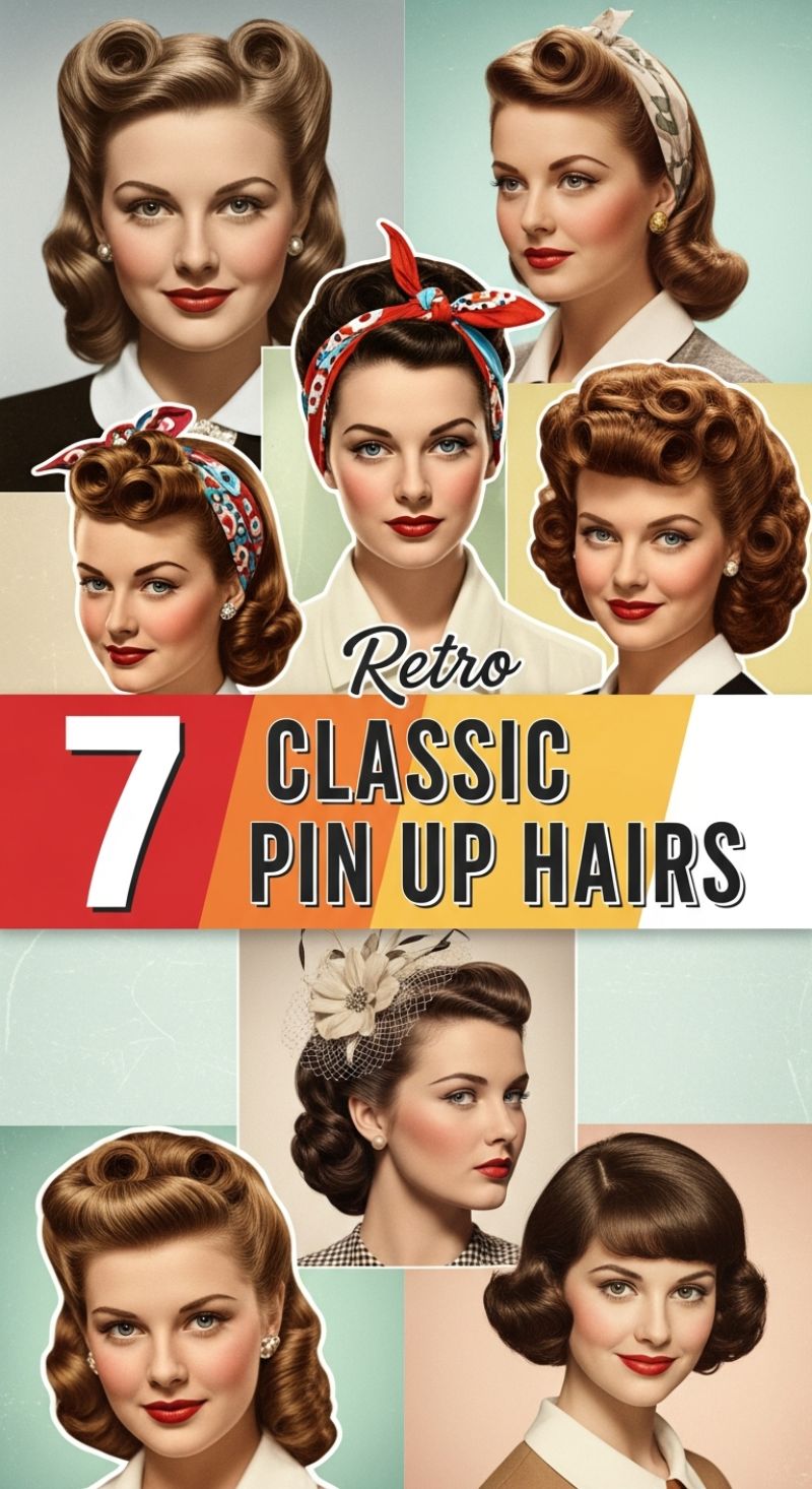 Retro Classic Pin Up Hairs