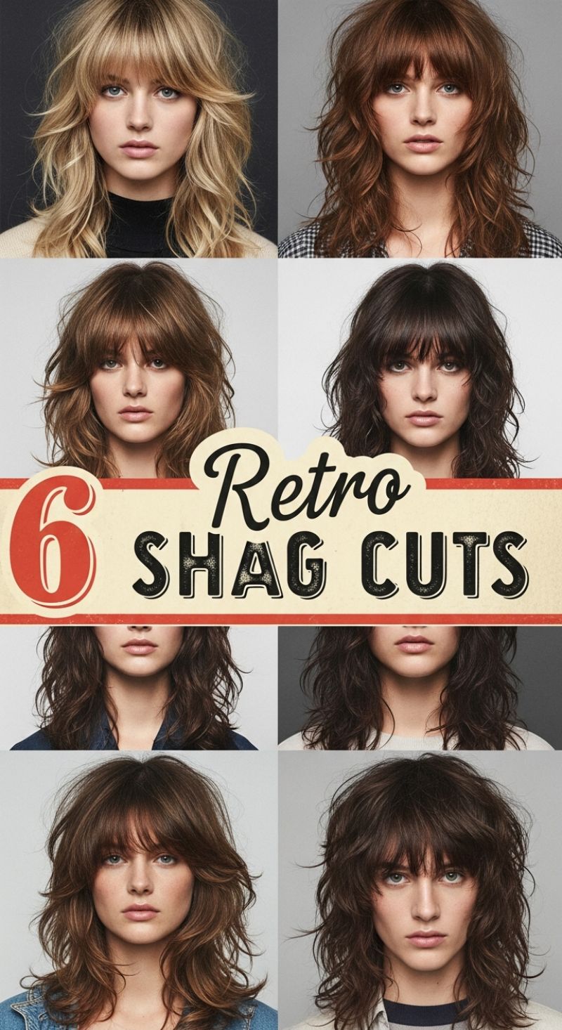 Retro Shag Cuts: 6 Ways to Embrace Textured Layers