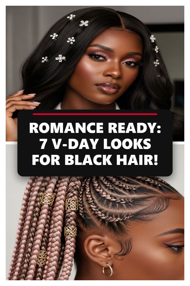 ROMANCE READY: 7 V-DAY LOOKS FOR BLACK HAIR!