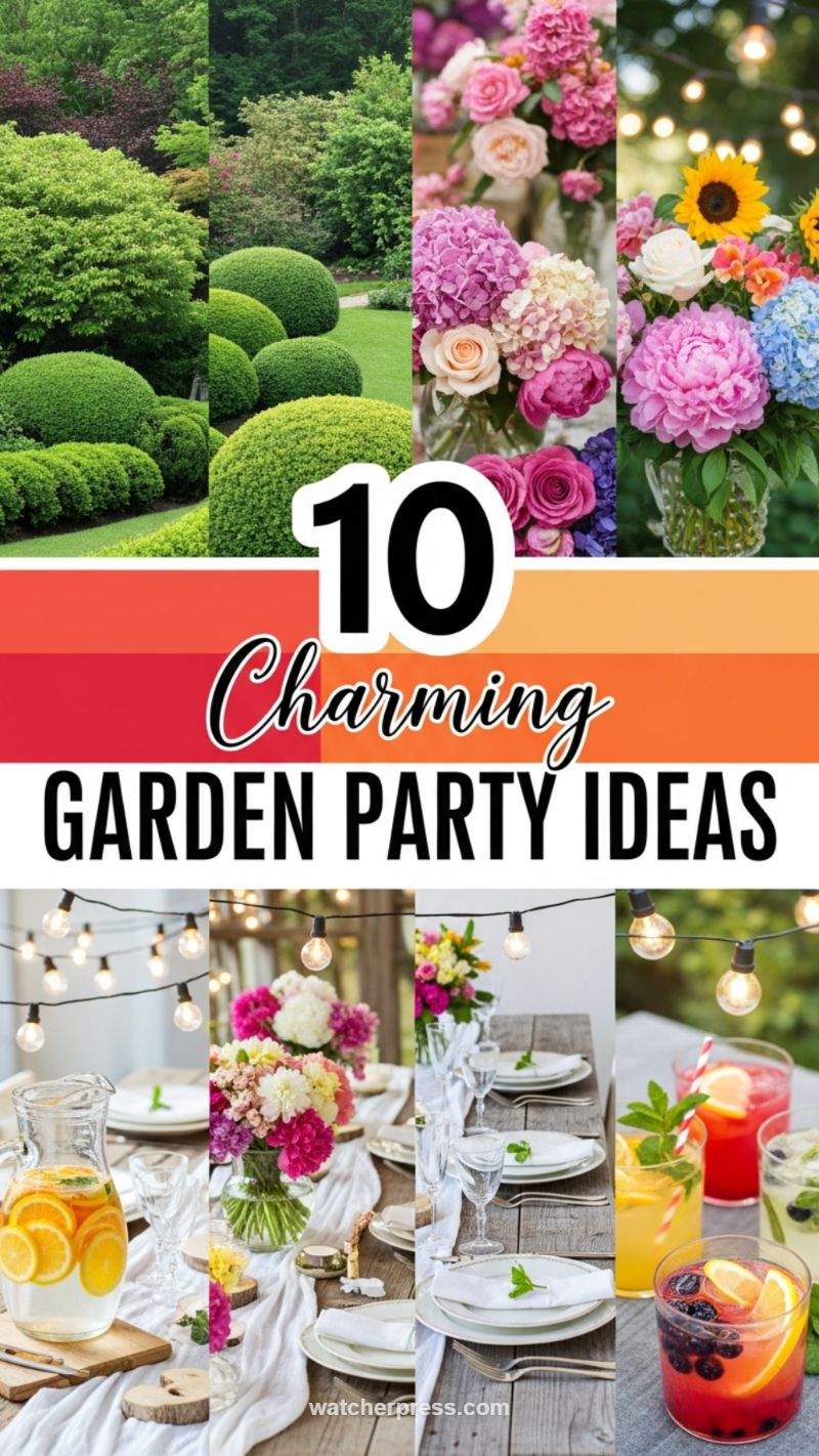 Rustic Garden Party Hydration & Blooms