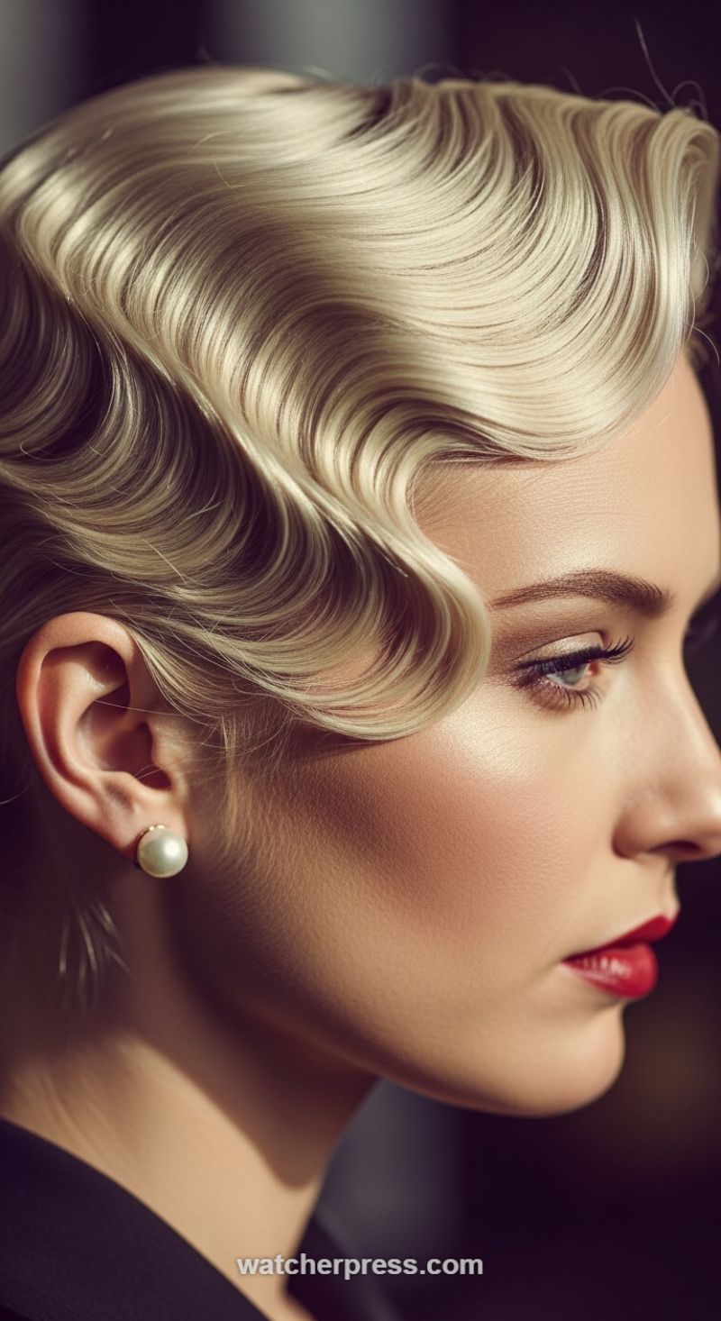 Sculpted Platinum Waves: Mastering the Modern Marcel