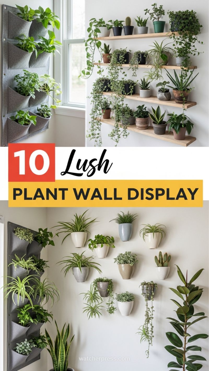 Secret 17: Integrate Living Greenery with Vertical Plant Displays