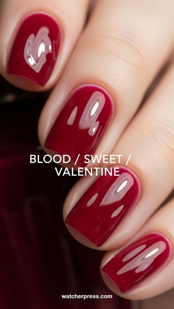 Seductive Depth: Mastering the High-Shine Blood Red Palette