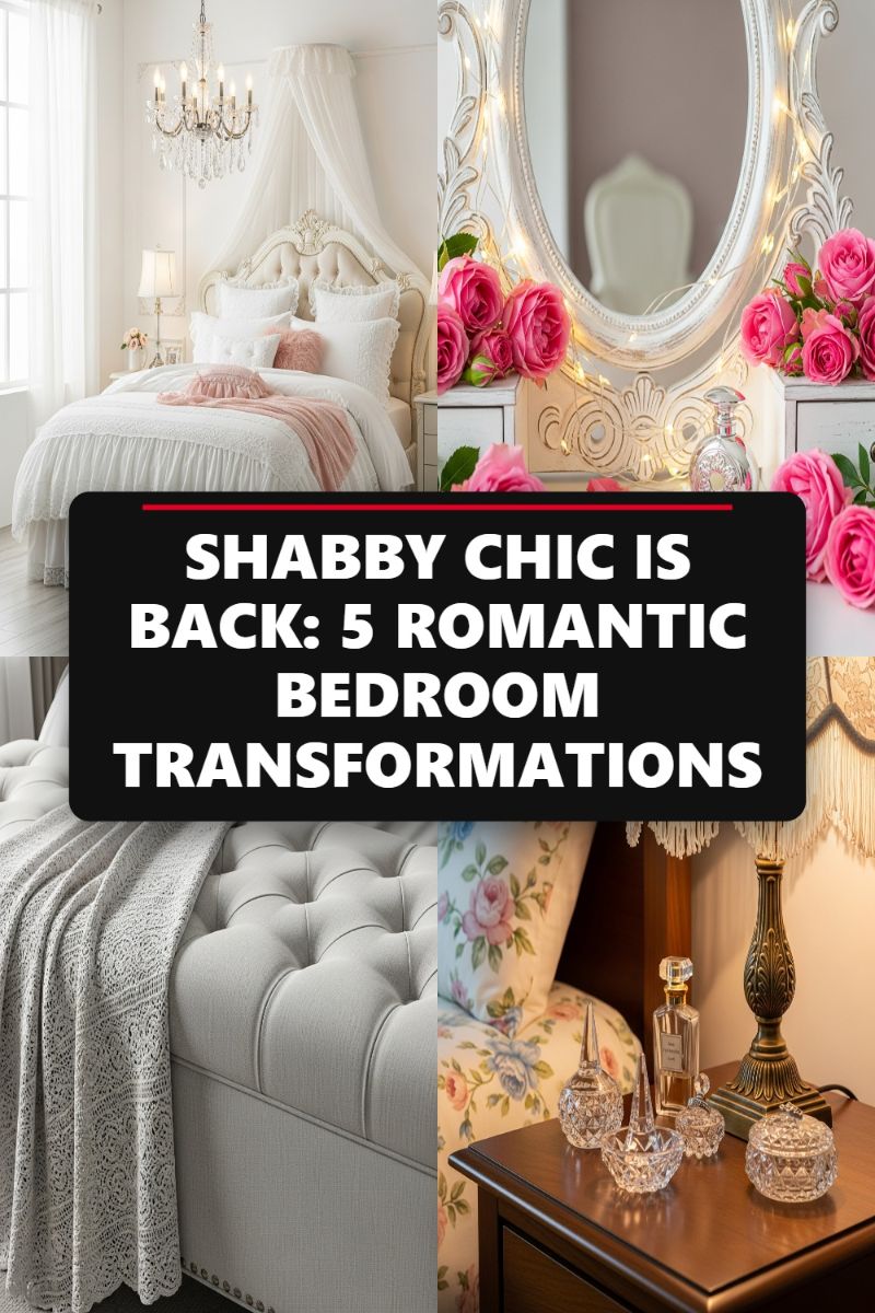SHABBY CHIC IS BACK: 5 ROMANTIC BEDROOM TRANSFORMATIONS