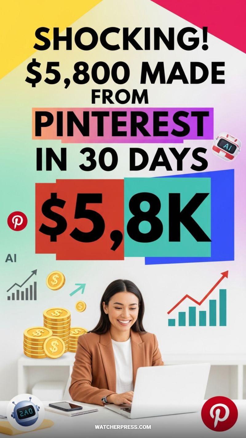 SHOCKING! $5,800 MADE FROM PINTEREST IN 30 DAYS