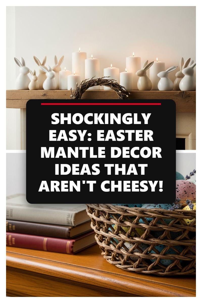 SHOCKINGLY EASY: EASTER MANTLE DECOR IDEAS THAT AREN'T CHEESY!