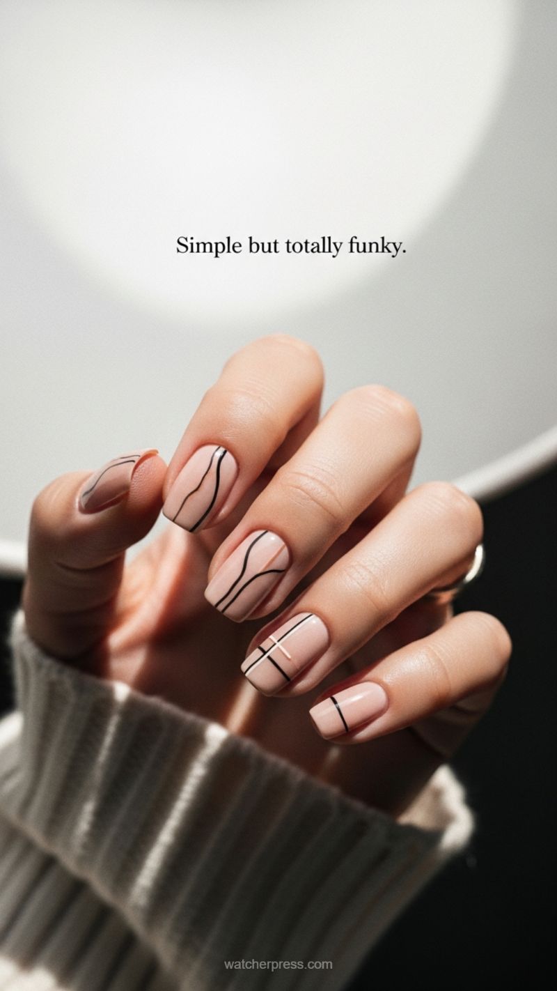 Simple But Totally Funky: Abstract Line Art