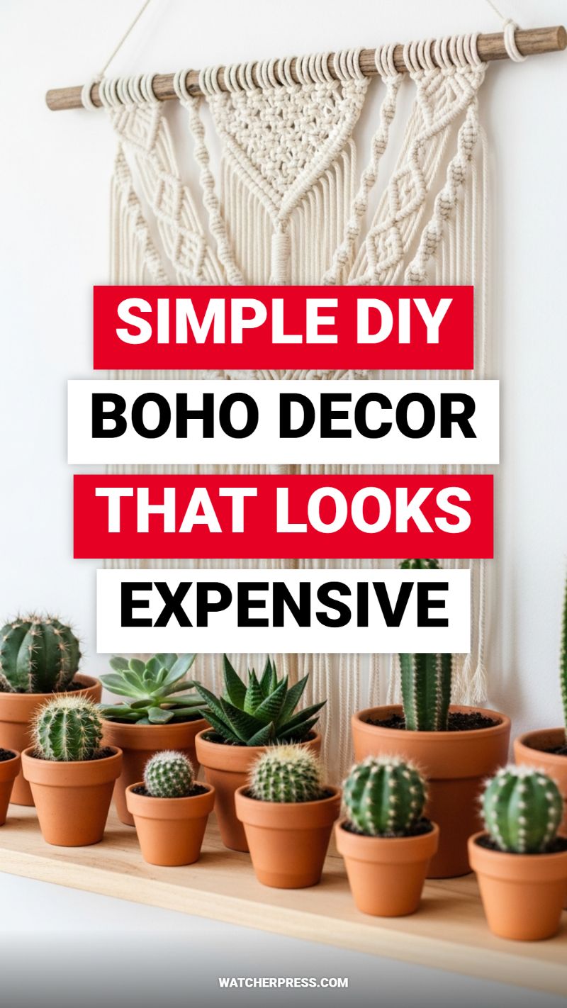 SIMPLE DIY BOHO DECOR THAT LOOKS EXPENSIVE