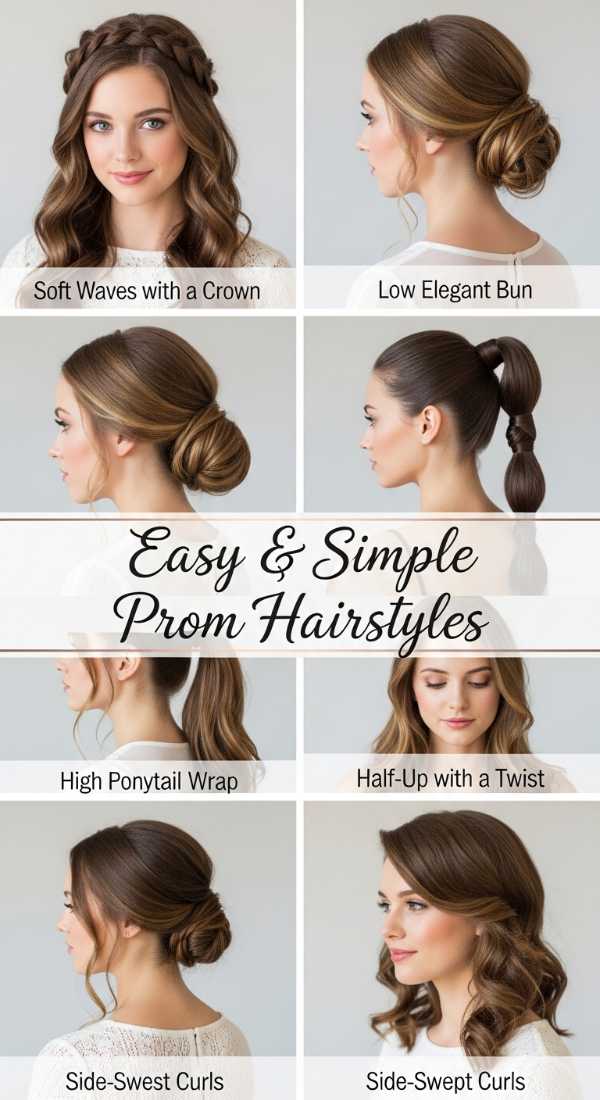 Simple & Easy Prom Hairstyles