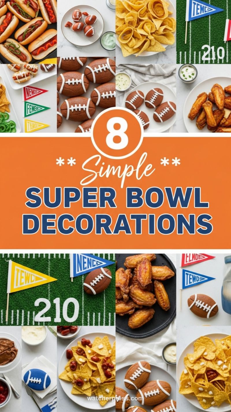 Simple Football-Themed Appetizer Arrangement