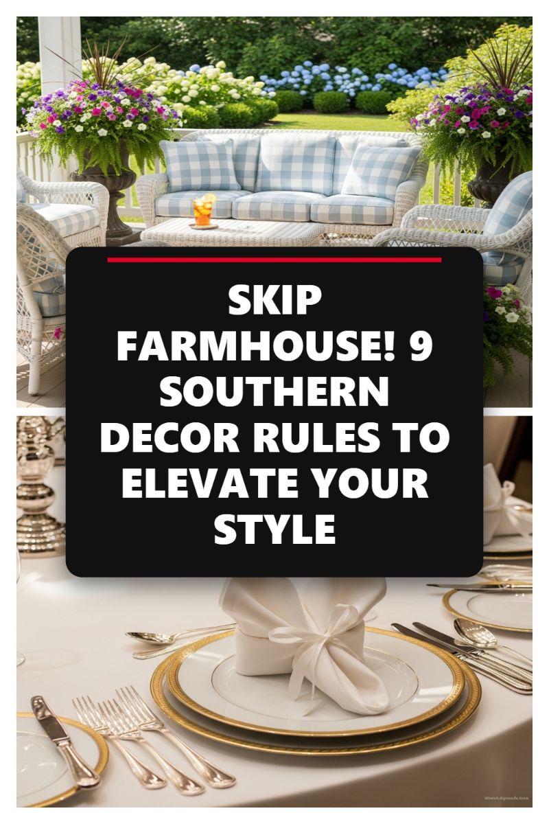 SKIP FARMHOUSE! 9 SOUTHERN DECOR RULES TO ELEVATE YOUR STYLE