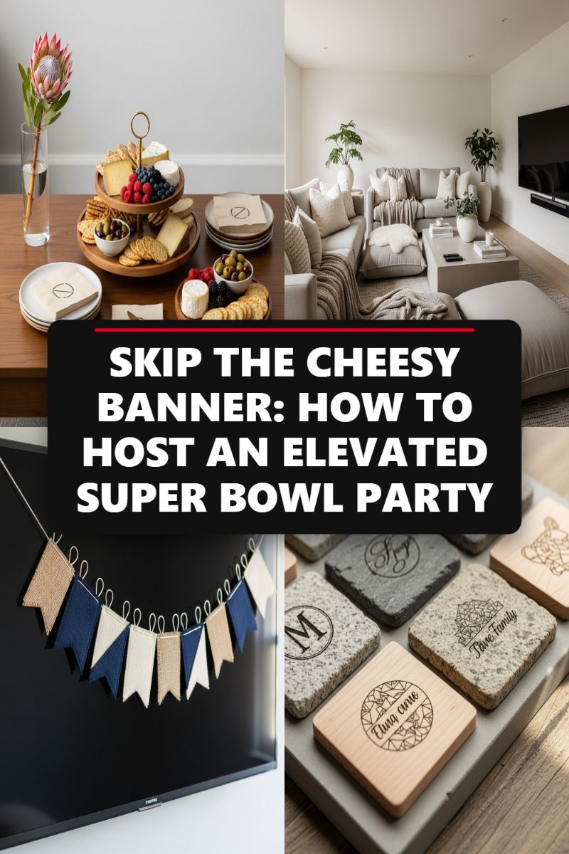SKIP THE CHEESY BANNER: HOW TO HOST AN ELEVATED SUPER BOWL PARTY