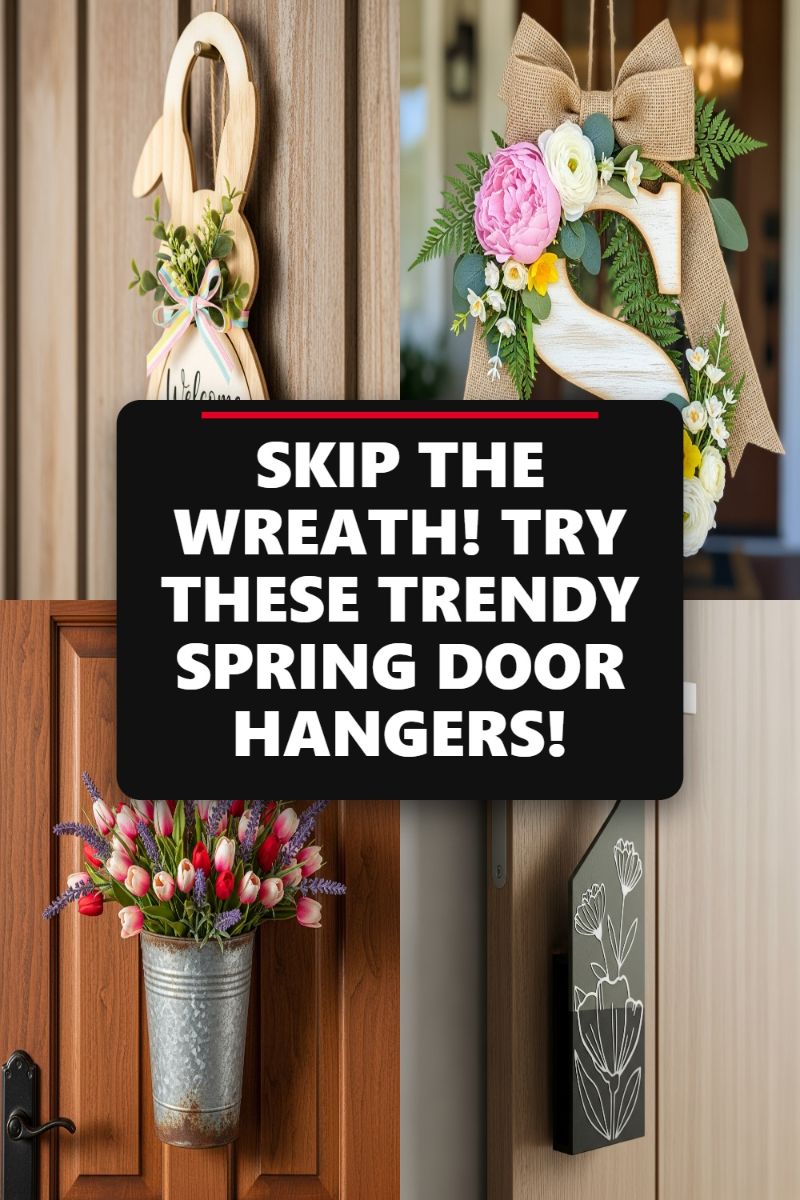 SKIP THE WREATH! TRY THESE TRENDY SPRING DOOR HANGERS!
