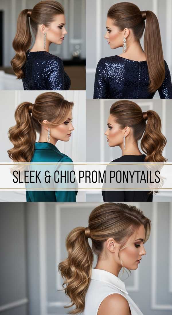 Sleek & Chic Prom Ponytails