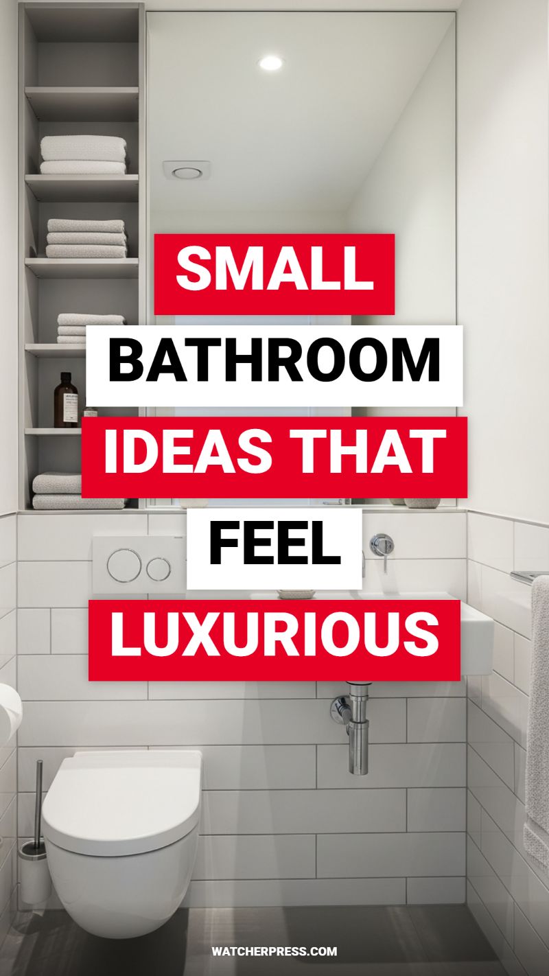 SMALL BATHROOM IDEAS THAT FEEL LUXURIOUS