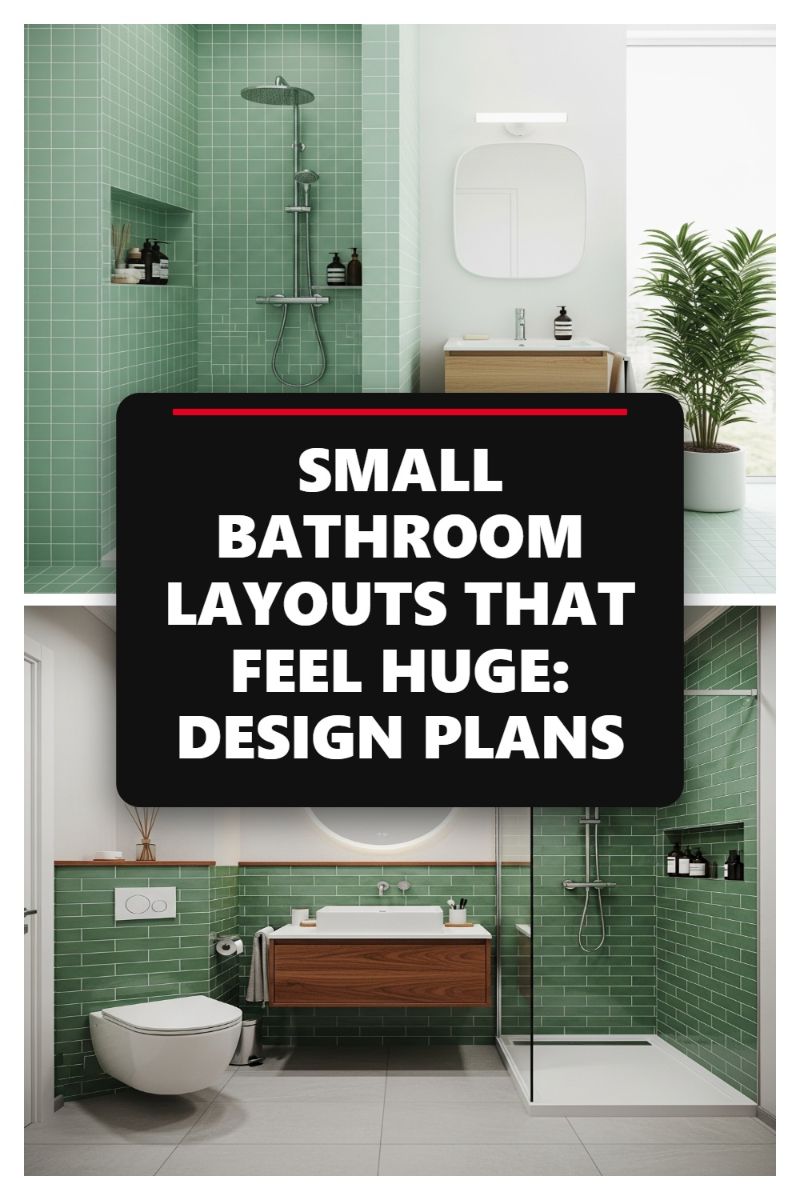 SMALL BATHROOM LAYOUTS THAT FEEL HUGE: DESIGN PLANS