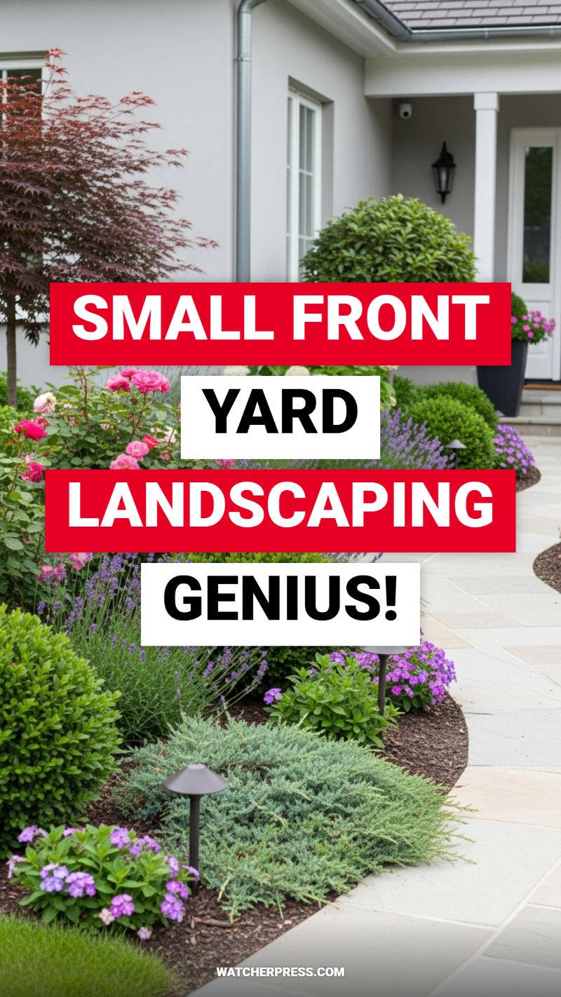 SMALL FRONT YARD LANDSCAPING GENIUS!
