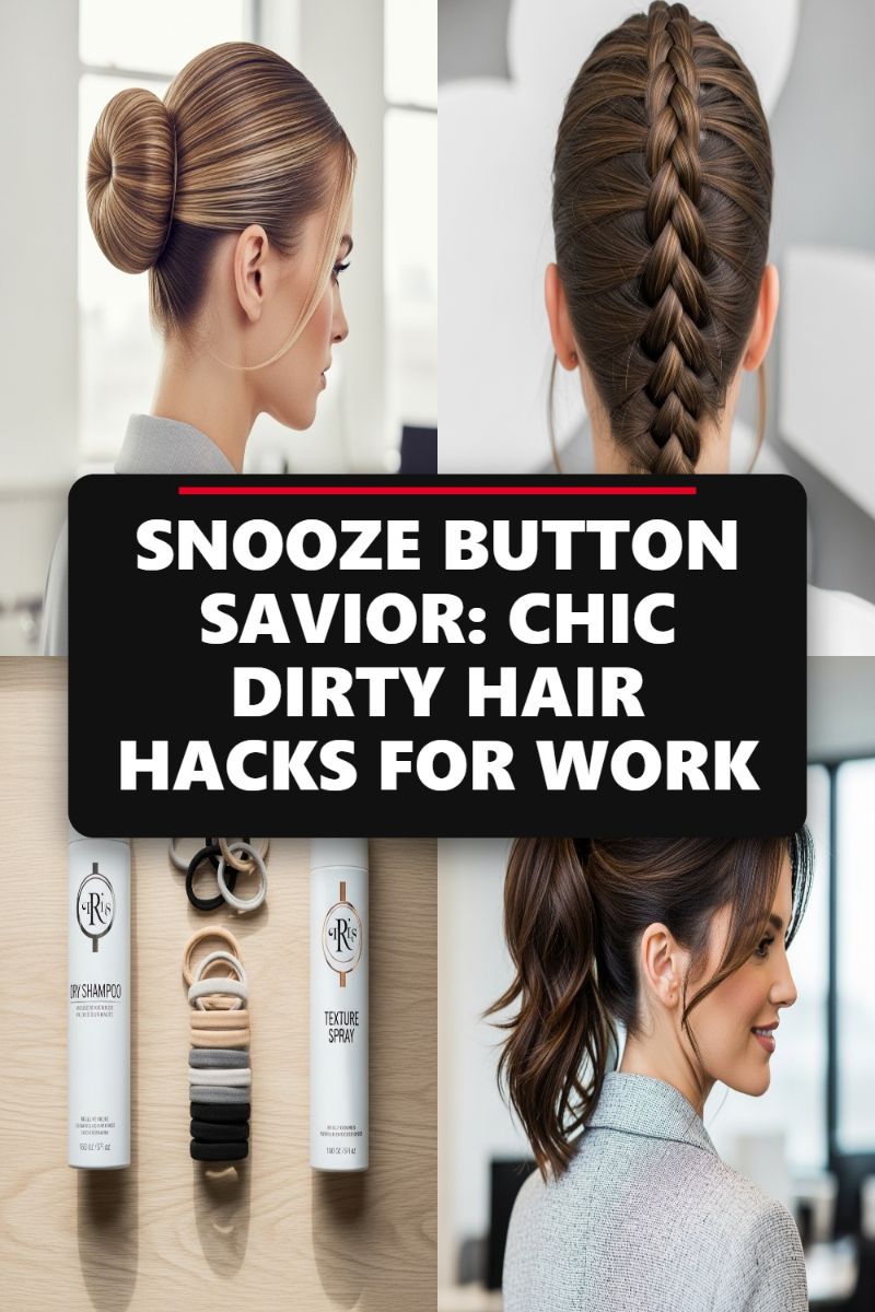SNOOZE BUTTON SAVIOR: CHIC DIRTY HAIR HACKS FOR WORK