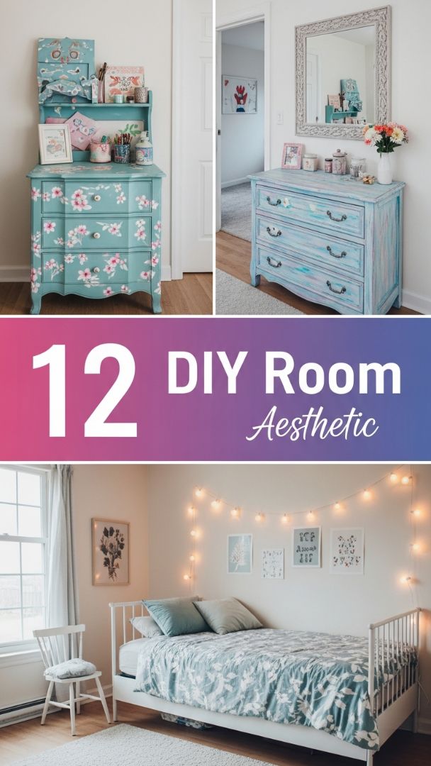 Soft Glow and Stenciled Blooms: Mastering the Romantic Aesthetic in DIY Home Decor