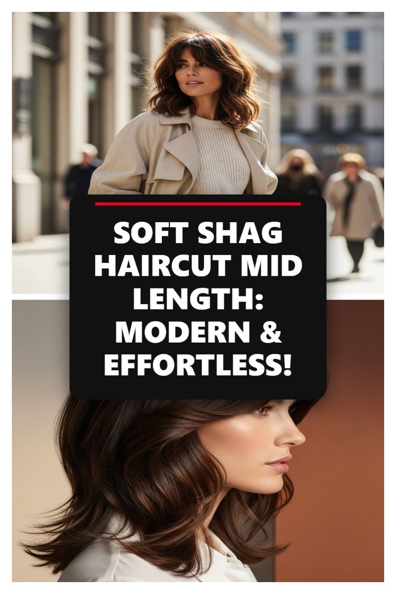 SOFT SHAG HAIRCUT MID LENGTH: MODERN & EFFORTLESS!