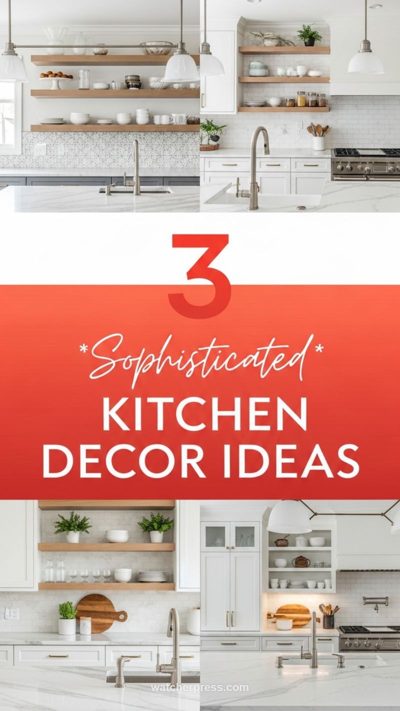 Sophisticated Kitchen Decor: Timeless Open Shelving