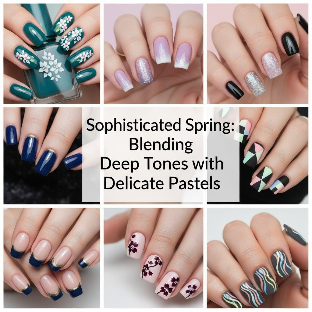 Sophisticated Spring: Blending Deep Tones with Delicate Pastels