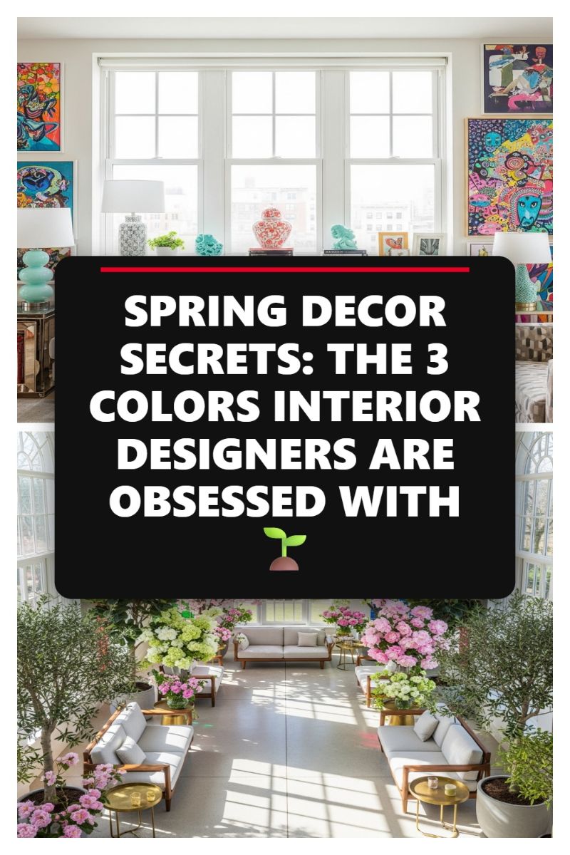 SPRING DECOR SECRETS: THE 3 COLORS INTERIOR DESIGNERS ARE OBSESSED WITH