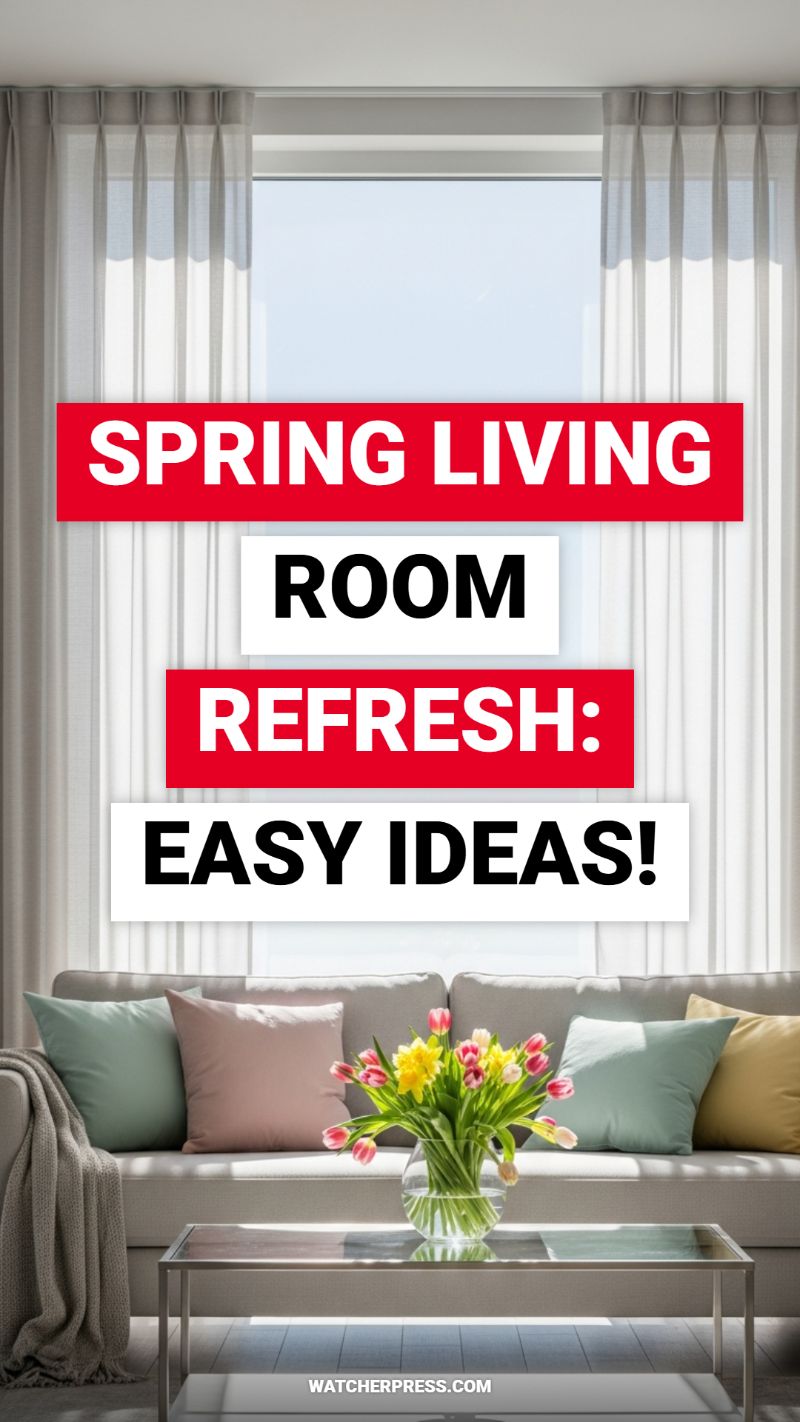 SPRING LIVING ROOM REFRESH: EASY IDEAS!