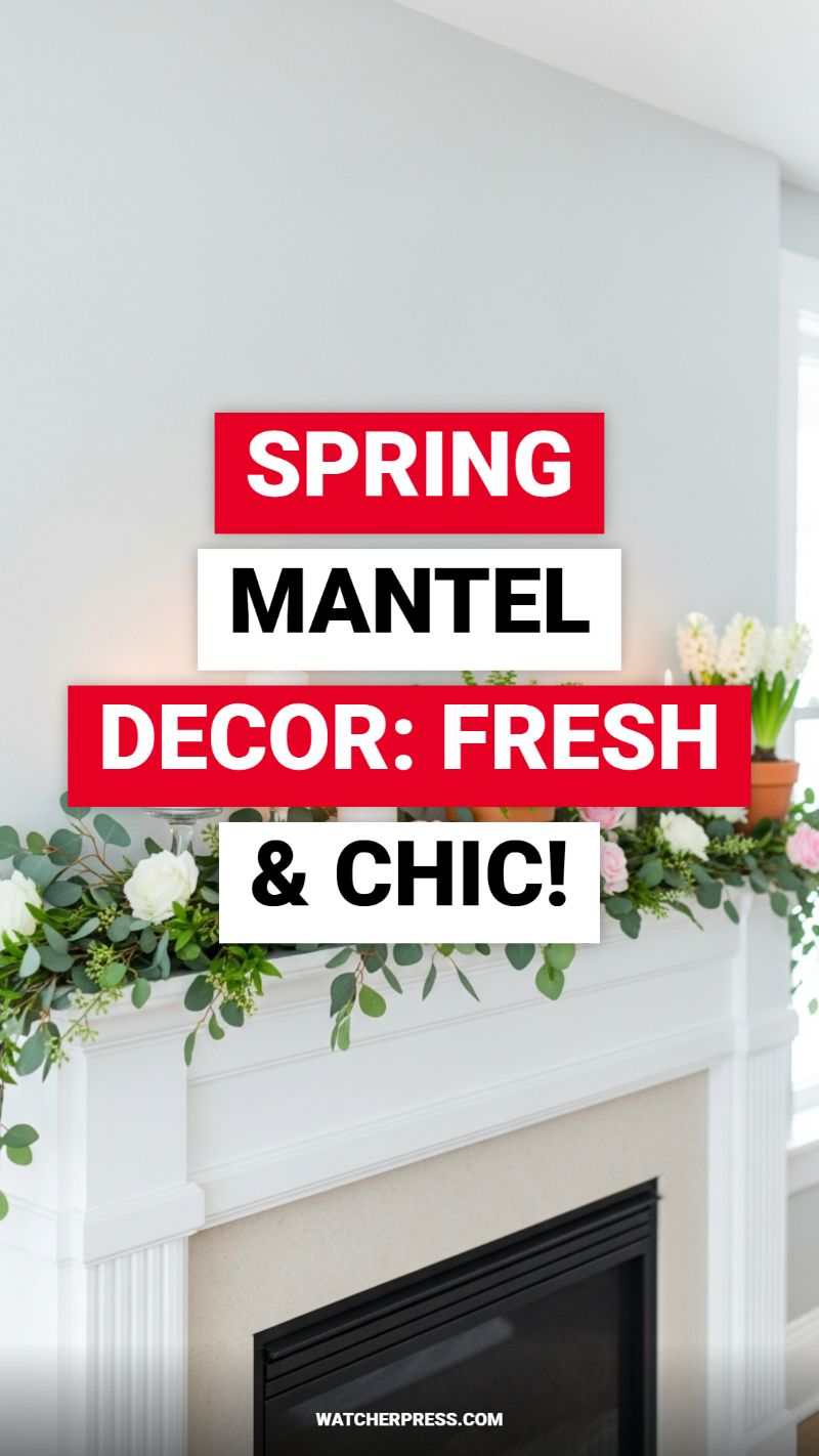 SPRING MANTEL DECOR: FRESH & CHIC!