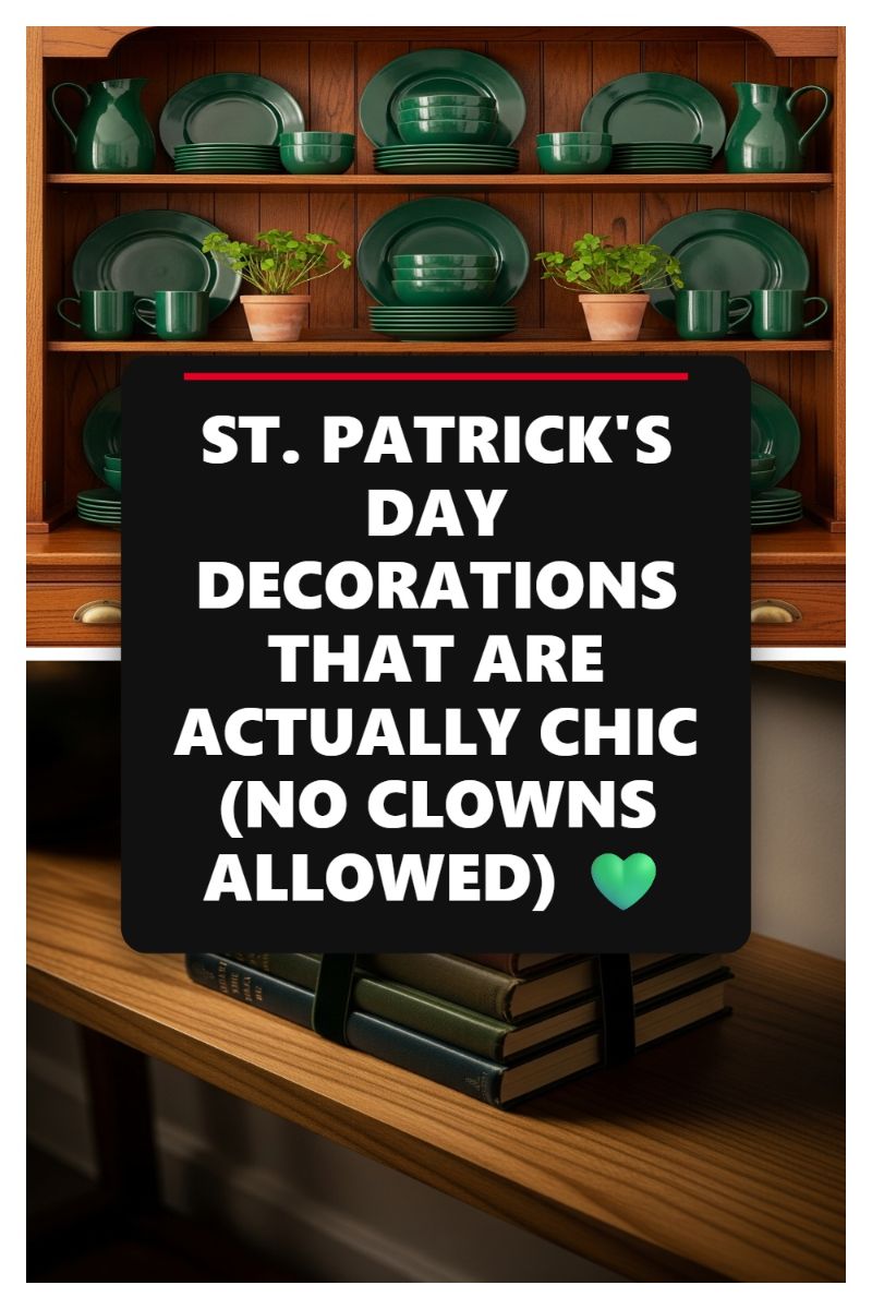 ST. PATRICK'S DAY DECORATIONS THAT ARE ACTUALLY CHIC (NO CLOWNS ALLOWED)