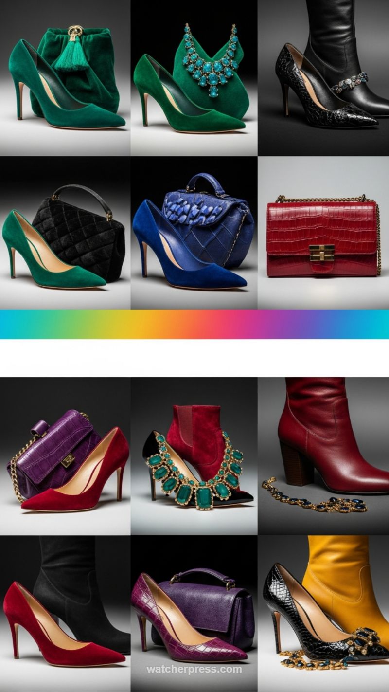 Statement Accessories in Jewel Tones