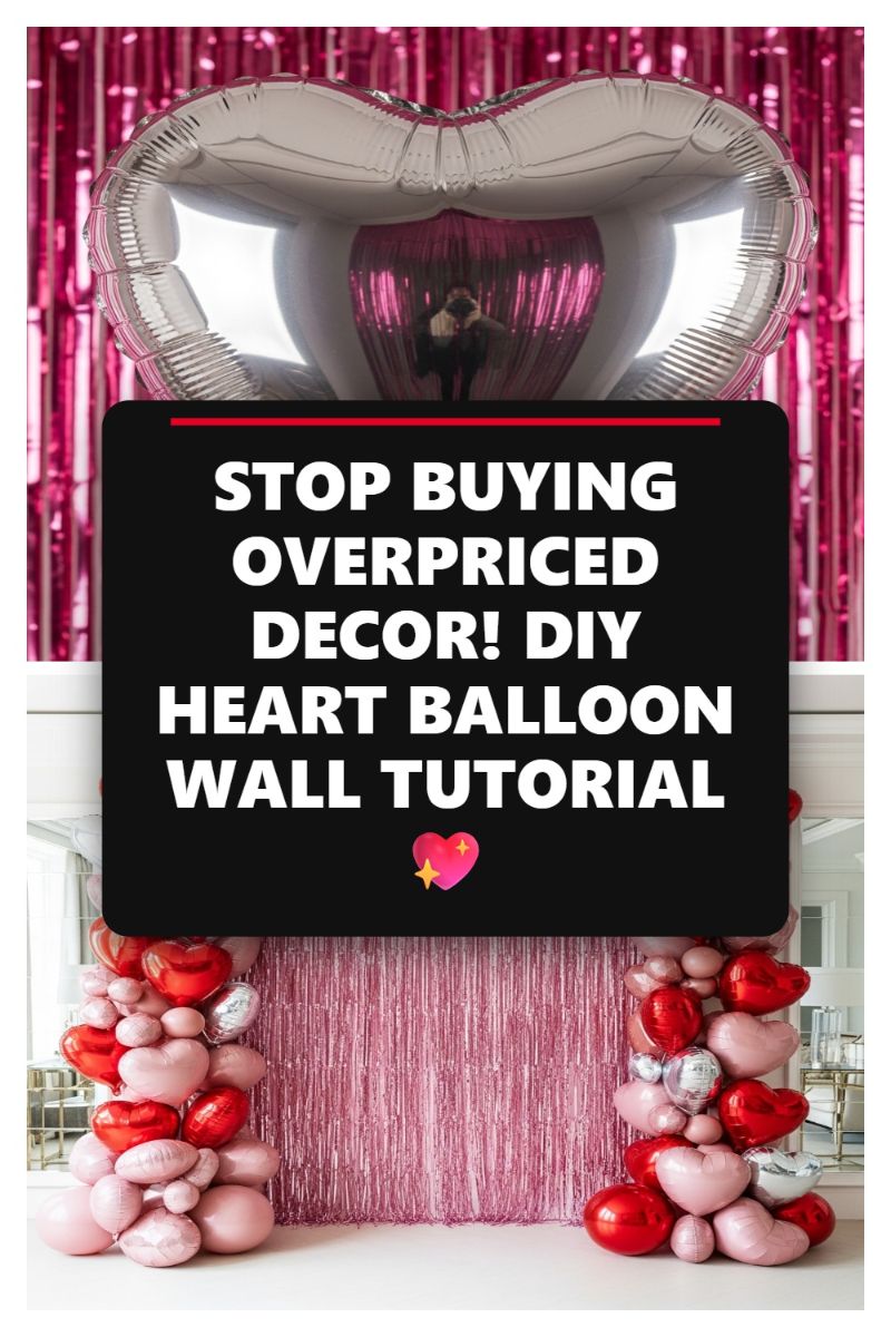 STOP BUYING OVERPRICED DECOR! DIY HEART BALLOON WALL TUTORIAL