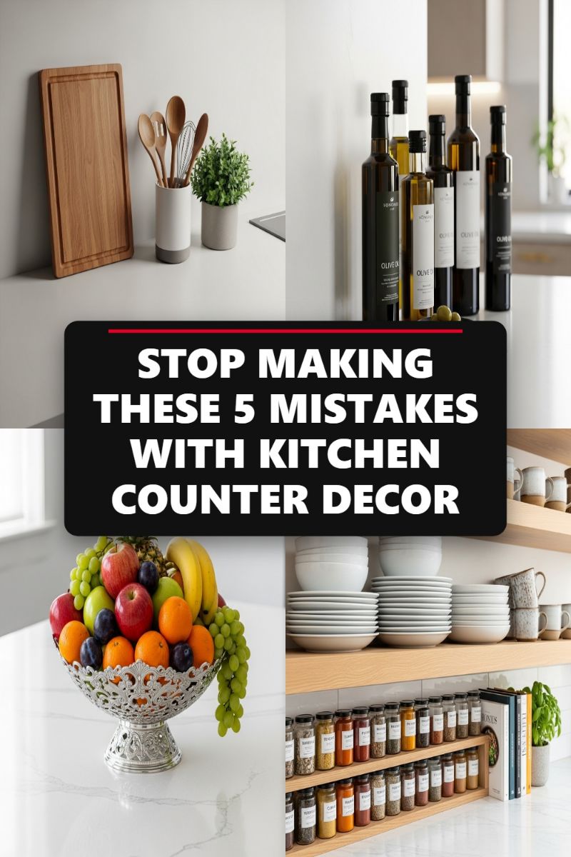 STOP MAKING THESE 5 MISTAKES WITH KITCHEN COUNTER DECOR