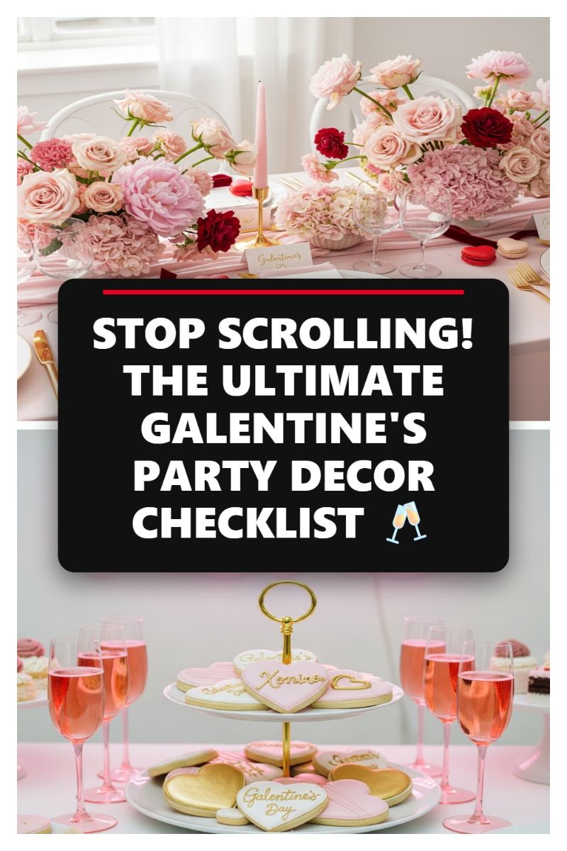 STOP SCROLLING! THE ULTIMATE GALENTINE'S PARTY DECOR CHECKLIST