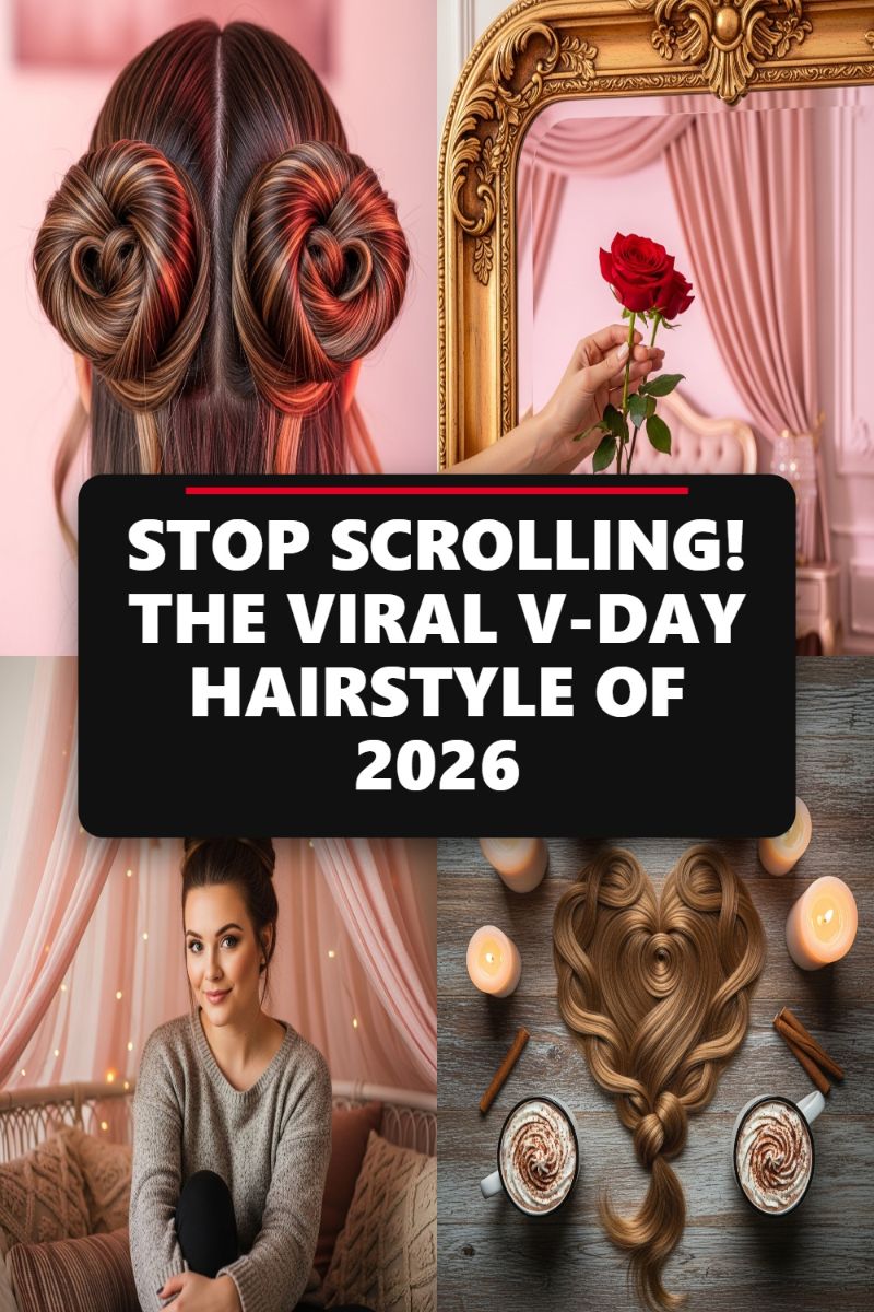 STOP SCROLLING! THE VIRAL V-DAY HAIRSTYLE: Sculpted Heart Buns