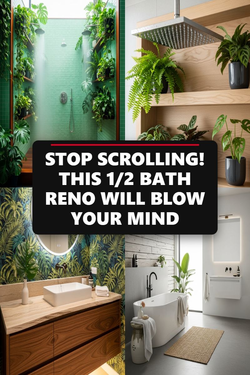 STOP SCROLLING! THIS 1/2 BATH RENO WILL BLOW YOUR MIND