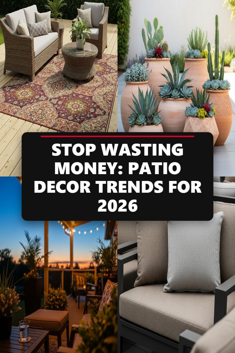 STOP WASTING MONEY: PATIO DECOR TRENDS FOR 2026