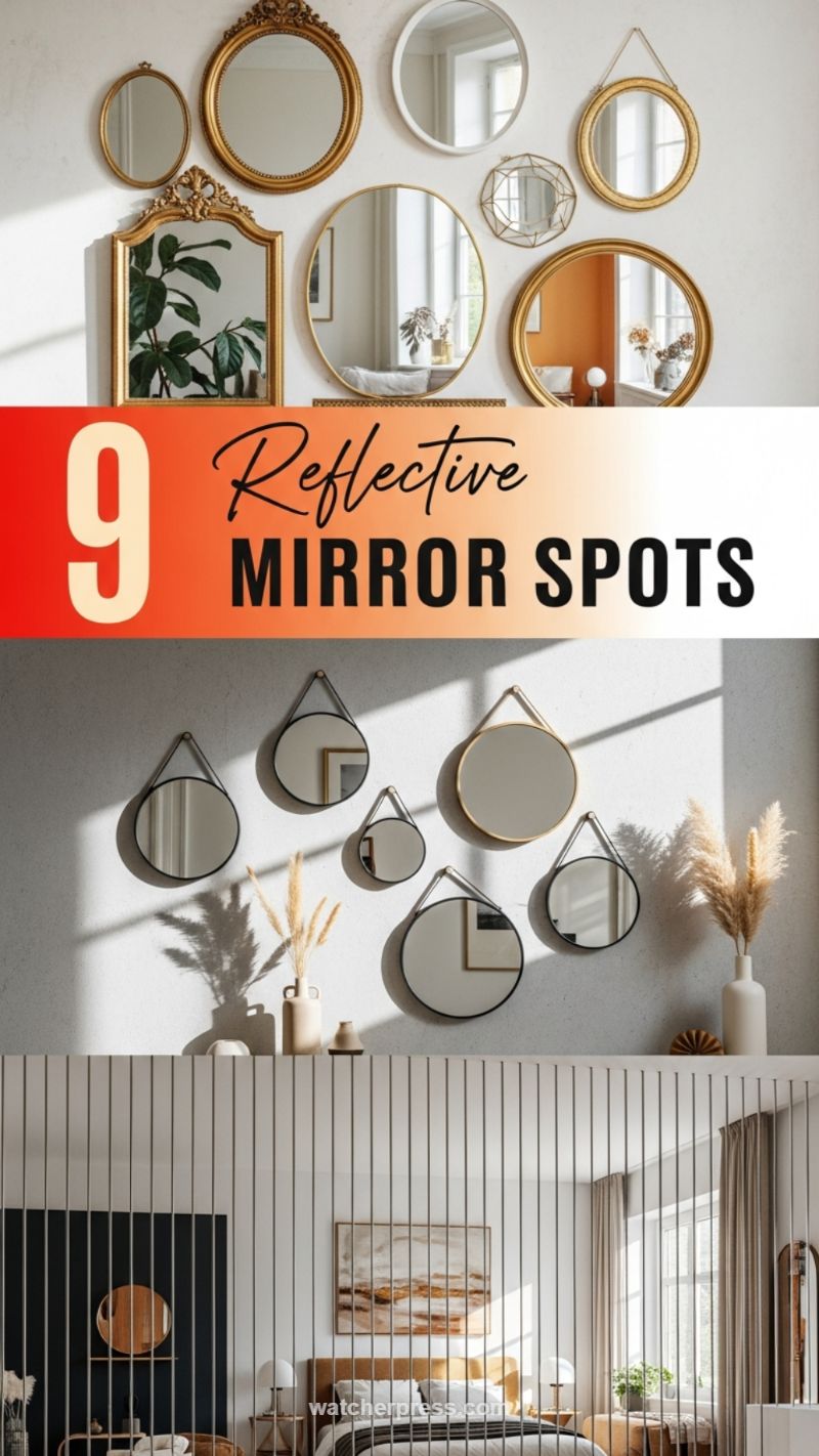 Strategic Reflection: 9 Reflective Mirror Spots to Enhance Light and Space